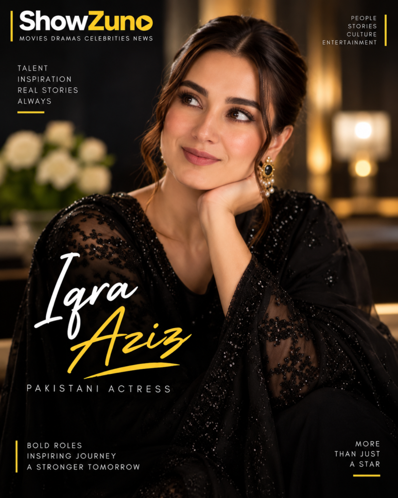 Iqra Aziz celebrity profile artwork for ShowZuno