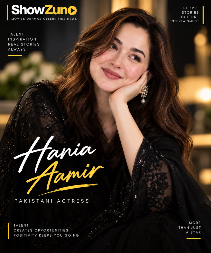Hania Aamir celebrity profile artwork for ShowZuno
