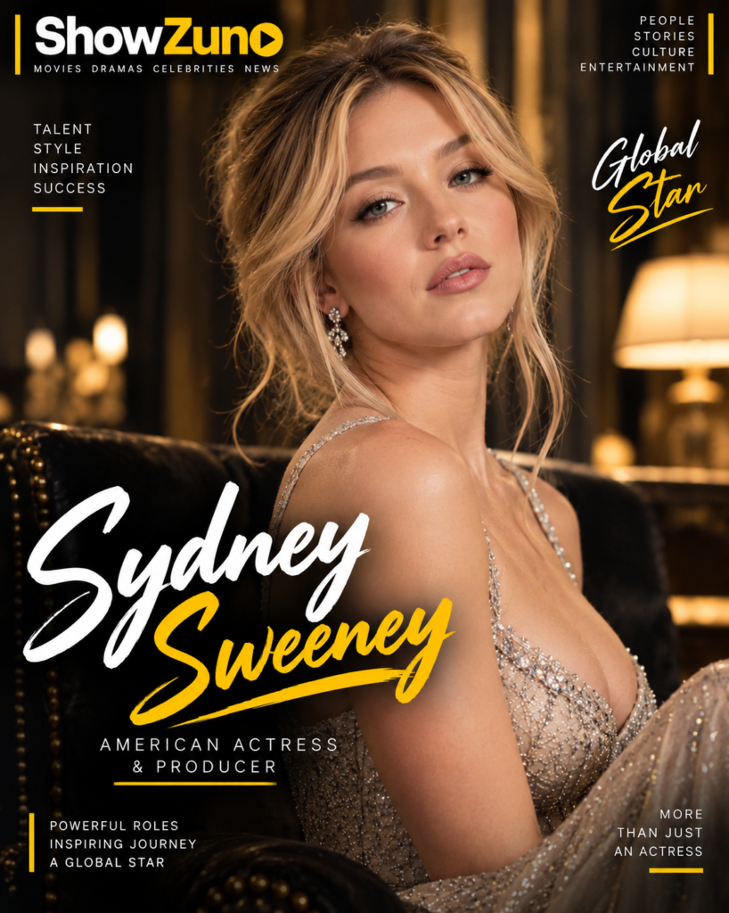 Sydney Sweeney portrait – American actress known for Euphoria, The White Lotus and Anyone But You