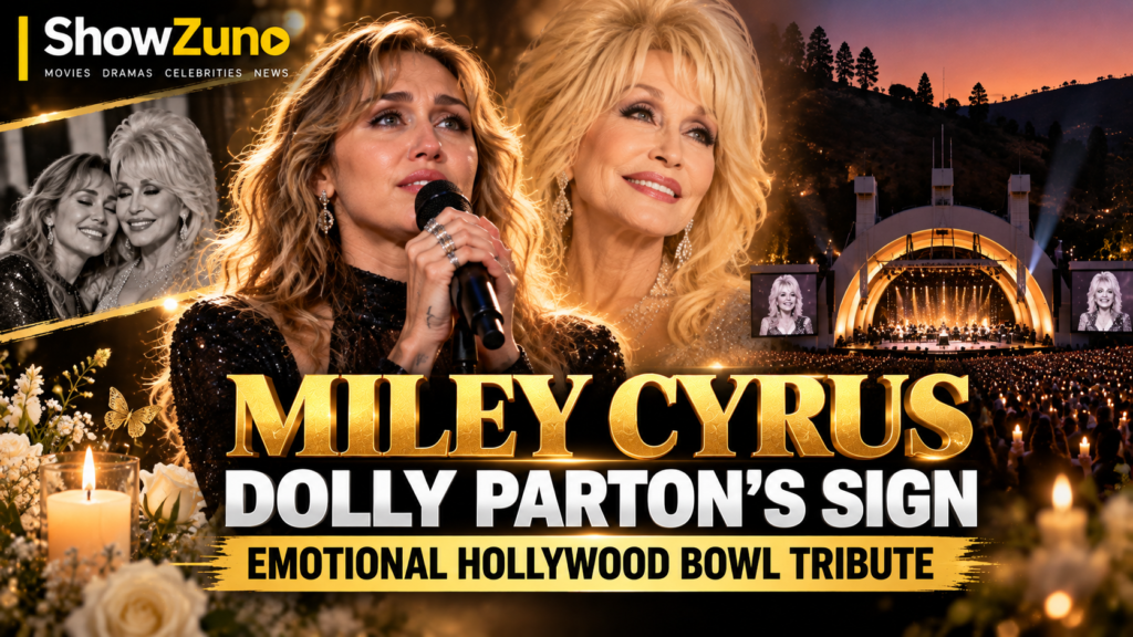 ShowZuno illustrated Miley Cyrus and Dolly Parton tribute at Hollywood Bowl