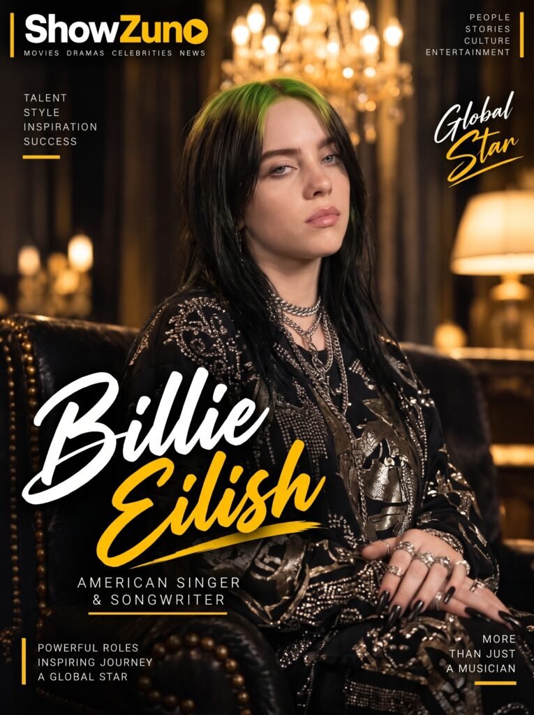 Billie Eilish, American singer and songwriter, featured in a ShowZuno celebrity biography
